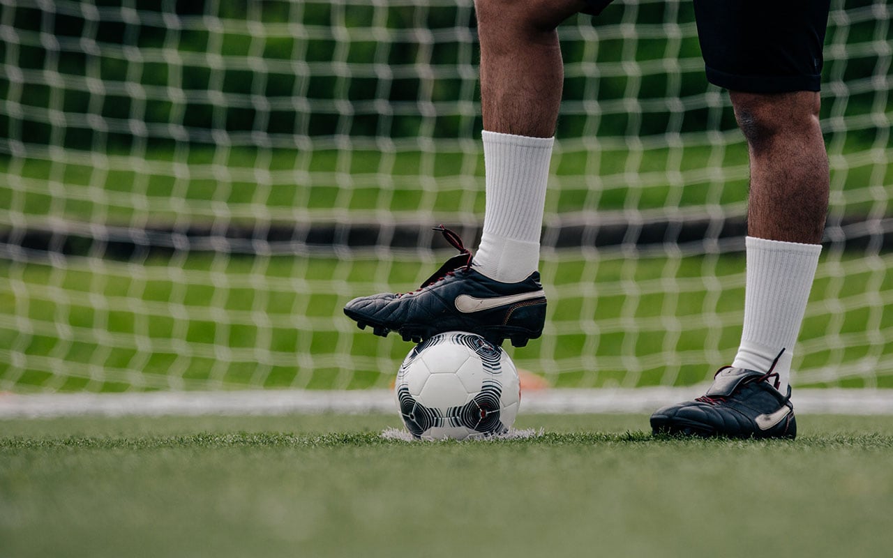 cleats-on-soccer-ball